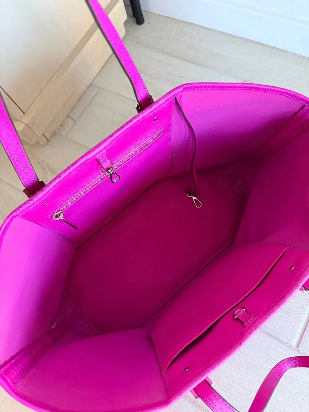 Michael Kors Bright Fuchsia Saffiano Tote
